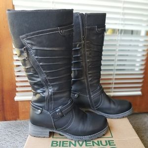 Softmoc tall leather boots - like new